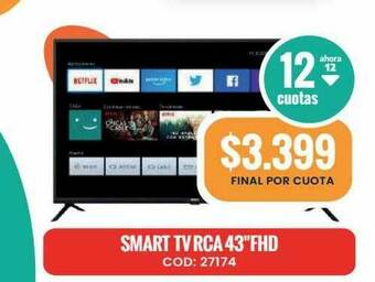 Maxiconsumo Smart Tv Rca 43 oferta