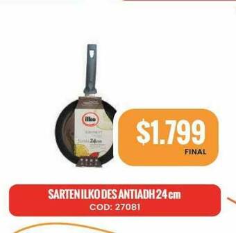 Maxiconsumo Sarten Ilko Antiadh 24 Cm oferta