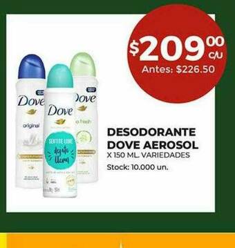 Super MAMI Desodorante Dove Aerosol oferta