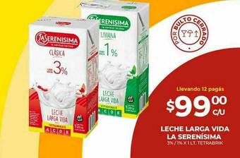 Super MAMI Leche Larga Vida La Serenísima oferta