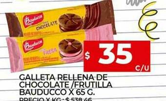 Supermercados DIA Galleta Rellena De Chocolate Frutilla Bauducco oferta
