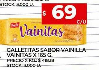Supermercados DIA Galletitas Sabor Vainilla Vainitas oferta