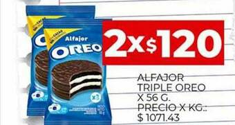 Supermercados DIA Alfajor Triple Oreo oferta