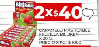 Supermercados DIA Caramelo Masticable Frutilla Billiken oferta
