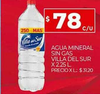 Supermercados DIA Agua Mineral Sin Gas Villa Del Sur oferta