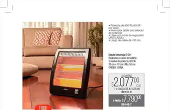 Tsu Cosméticos Estufa Infrarroja E-511 oferta