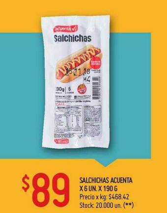 Walmart Salchichas Acuenta oferta