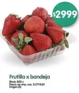 Supermercados Buenos Días Frutilla x bandeja oferta