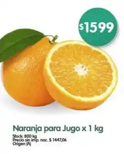 Supermercados Buenos Días Naranja para Jugo oferta