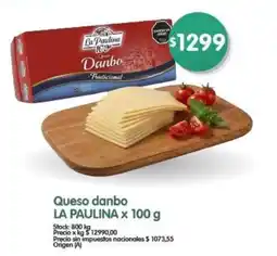 Supermercados Buenos Días La paulina queso danbo oferta