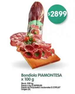Supermercados Buenos Días Bondiola piamontesa oferta