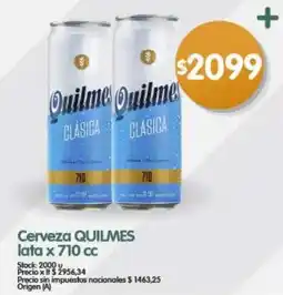 Supermercados Buenos Días Quilmes cerveza clásica oferta