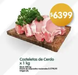 Supermercados Buenos Días Costeletas de cerdo oferta