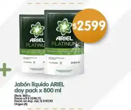 Supermercados Buenos Días Ariel jabón líquido oferta