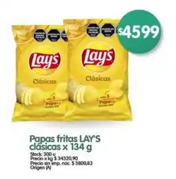Supermercados Buenos Días Lays papas fritas clásicas oferta