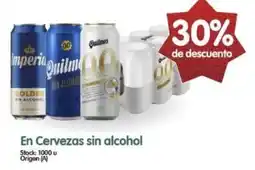 Supermercados Buenos Días Cervezas sin alcohol oferta