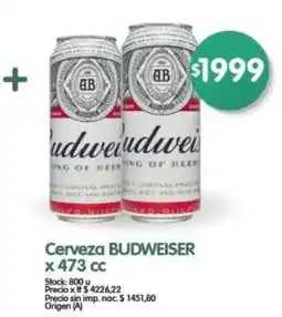 Supermercados Buenos Días Budweiser cerveza oferta