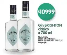 Supermercados Buenos Días Brighton gin clásico oferta