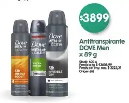Supermercados Buenos Días Dove Men+care antitranspirante oferta