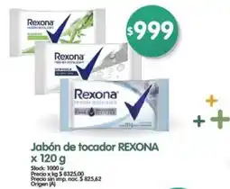 Supermercados Buenos Días Rexona jabón de tocador oferta