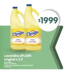 Supermercados Buenos Días Ayudin lavandina original oferta