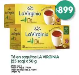 Supermercados Buenos Días La virginia té en saquitos oferta
