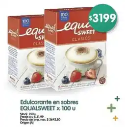 Supermercados Buenos Días Equal sweet clásico oferta