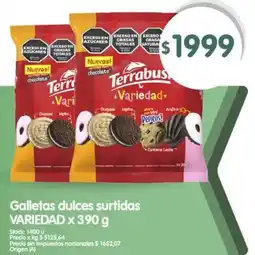 Supermercados Buenos Días Terrabusi galletas dulces surtidas variedad oferta