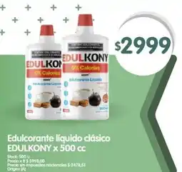 Supermercados Buenos Días Edulkon edulcorante liquido clasico oferta