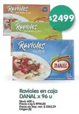 Supermercados Buenos Días Danal ravioles oferta