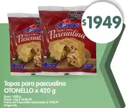 Supermercados Buenos Días Otonello tapas para pascualina oferta