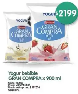 Supermercados Buenos Días Yogur bebible gran compra oferta