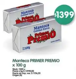 Supermercados Buenos Días Primer premio manteca oferta
