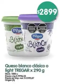 Supermercados Buenos Días Tregar queso blanco clásico o light oferta