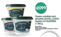Supermercados Buenos Días La quesera queso untable azul, gruyere, jamón oferta