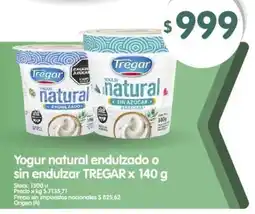 Supermercados Buenos Días Tregar yogur natural endulzado o sin endulzar oferta