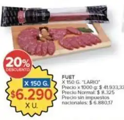 Carrefour Market Lario - fuet oferta