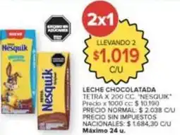 Carrefour Market Nesquik - leche chocolatada tetra oferta