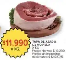 Carrefour Market Tapa de asado de novillo oferta