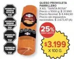 Carrefour Market Santa rosa - queso provoleta parrillero oferta