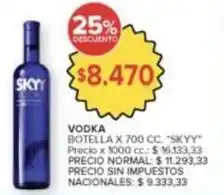 Carrefour Market Skyy - vodka botella x 700 cc oferta