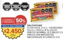 Carrefour Market Vienissima - salchichas flow pack oferta