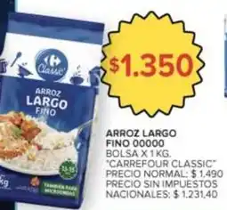 Carrefour Market Tama - arroz largo fino 00000 oferta