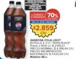 Carrefour Market Gaseosa cola light oferta
