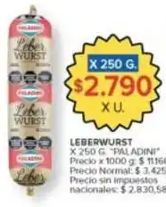 Carrefour Market Paladini - leberwurst oferta