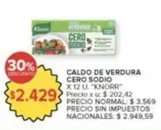 Carrefour Market Knorr - caldo de verdura cero sodio oferta