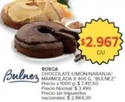 Carrefour Market Rosca chocolate/limón/naranja/marmolada oferta