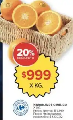 Carrefour Market Carrefour - naranja de ombligo oferta