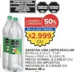 Carrefour Market Gaseosa lima limón regular oferta