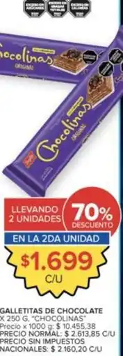Carrefour Market Chocolinas - galletitas de chocolate oferta